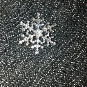 3 for$20 🛍 Christmas brooch silver snowflake